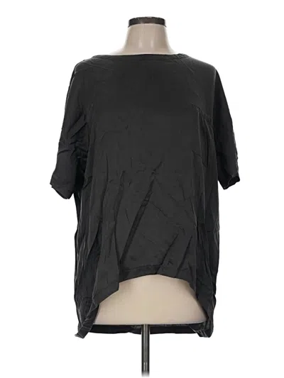 Pre-owned Lunya Short Sleeve T-shirt In Black