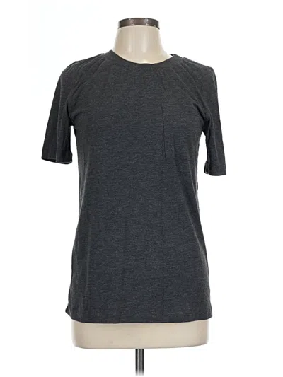 Pre-owned Lunya Short Sleeve T-shirt In Gray