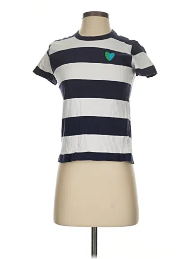 Pre-owned Lunya Short Sleeve T-shirt In Silver