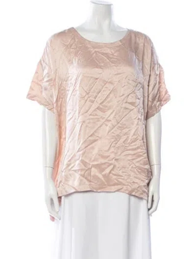 Pre-owned Lunya Silk Crew Neck Top W/ Tags In Pink