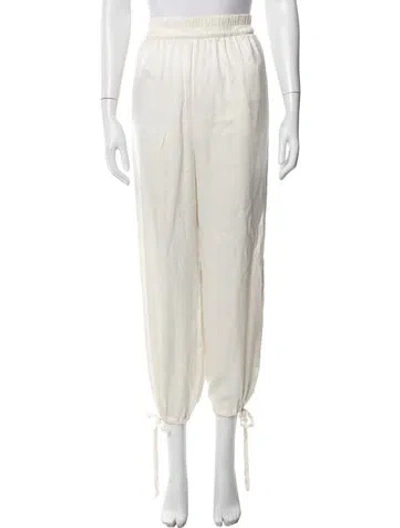 Pre-owned Lunya Silk Lounge Set In Neutral