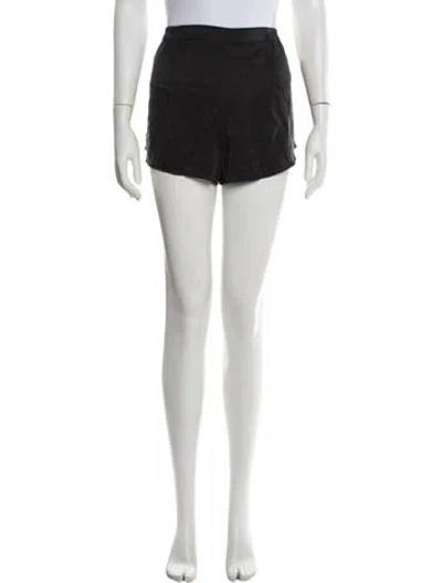 Pre-owned Lunya Silk Mini Shorts In Black