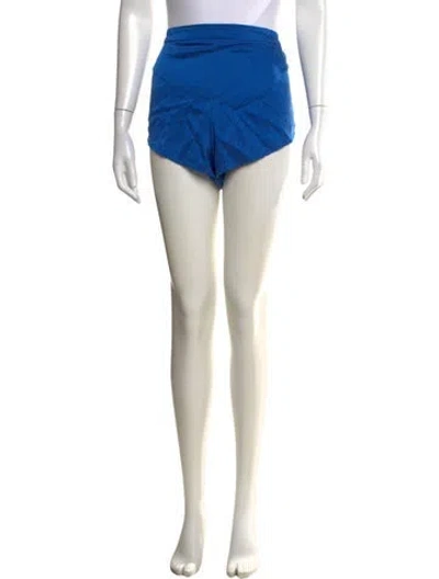 Pre-owned Lunya Silk Mini Shorts In Blue
