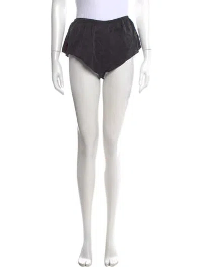 Pre-owned Lunya Silk Mini Shorts In Gray