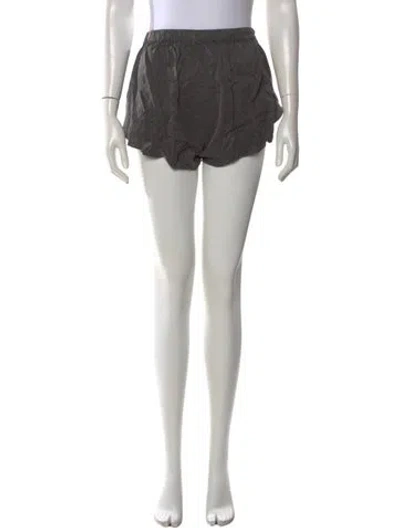 Pre-owned Lunya Silk Mini Shorts In Gray