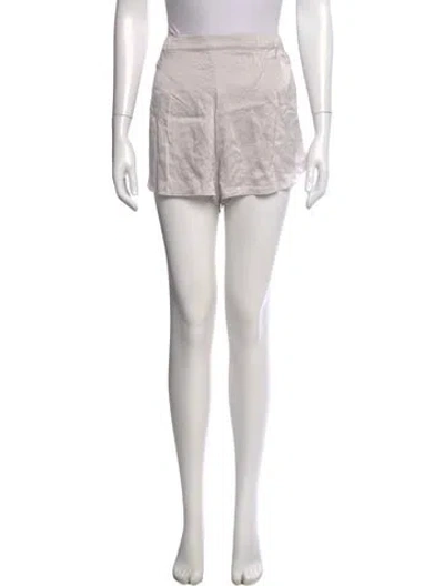 Pre-owned Lunya Silk Mini Shorts In Gray