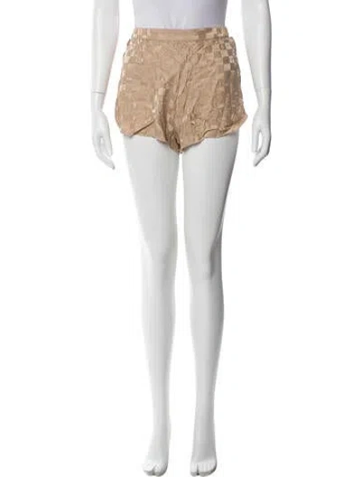 Pre-owned Lunya Silk Mini Shorts In Neutral
