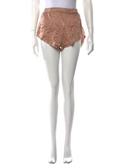 Pre-owned Lunya Silk Mini Shorts In Neutral