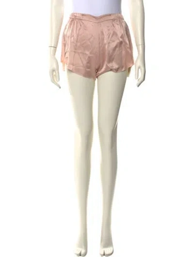Pre-owned Lunya Silk Mini Shorts In Pink