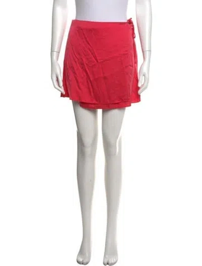 Pre-owned Lunya Silk Mini Shorts In Pink