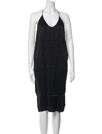 Pre-owned Lunya Silk Nightgown In Black