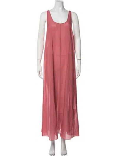 Pre-owned Lunya Silk Nightgown In Pink