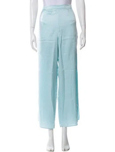 Pre-owned Lunya Silk Pajamas In Blue