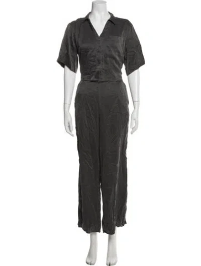 Pre-owned Lunya Silk Pajamas In Grey
