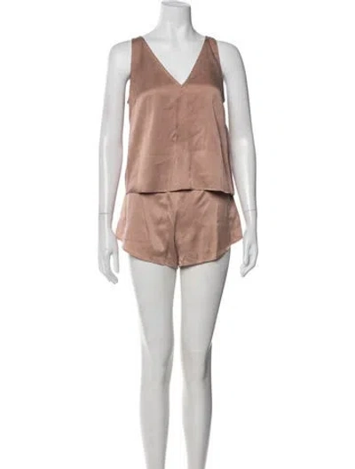 Pre-owned Lunya Silk Pajamas In Multi