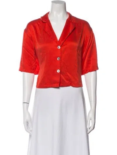 Pre-owned Lunya Silk Pajamas In Red