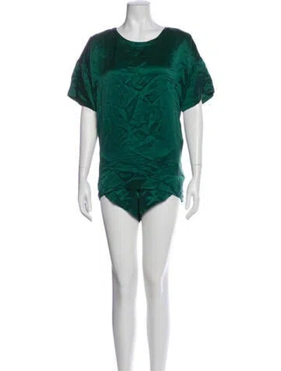Pre-owned Lunya Silk Pajamas W/ Tags In Green