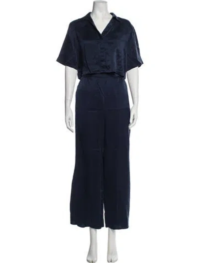 Pre-owned Lunya Silk Pant Set In Blue
