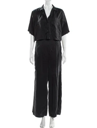 Pre-owned Lunya Silk Pant Set In Gray