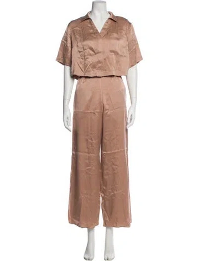 Pre-owned Lunya Silk Pant Set In Neutral