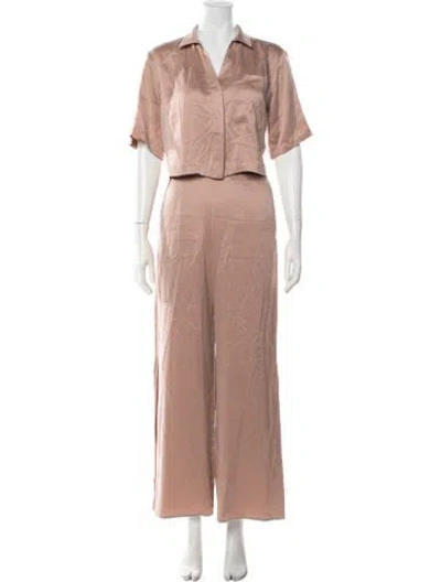 Pre-owned Lunya Silk Pant Set In Pink