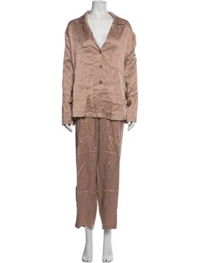 Pre-owned Lunya Silk Pant Set W/ Tags In Pink