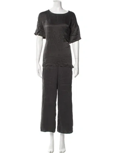 Pre-owned Lunya Silk Set In Gray