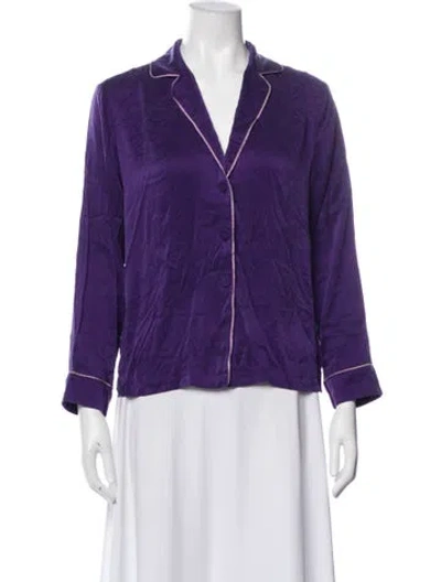 Pre-owned Lunya Silk Set In Purple