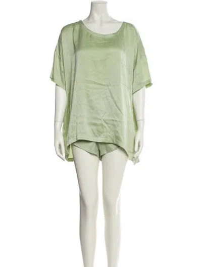 Pre-owned Lunya Silk Short Set In Multi