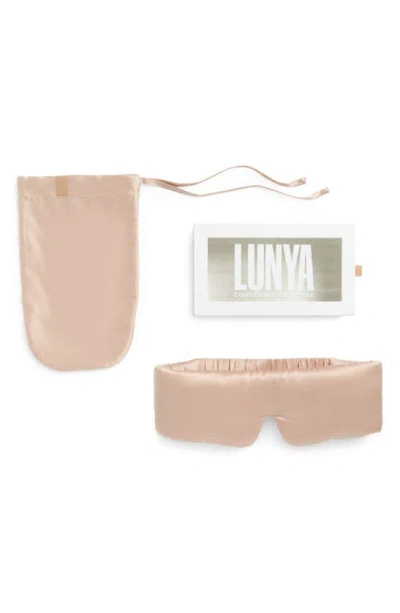 Lunya Silk Sleep Mask In Delicate Pink