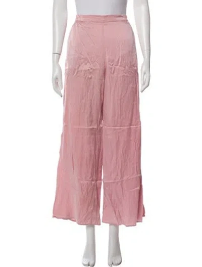 Pre-owned Lunya Silk Sweatpants In Pink