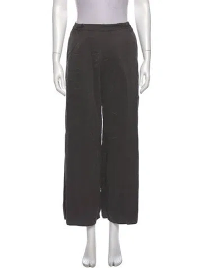 Pre-owned Lunya Silk Wide Leg Pants In Gray