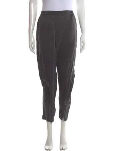 Pre-owned Lunya Silk Wide Leg Pants In Gray