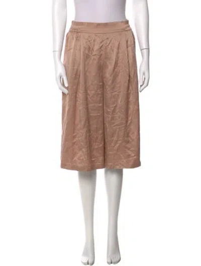 Pre-owned Lunya Silk Wide Leg Pants In Neutral