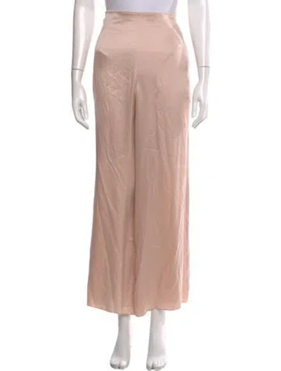 Pre-owned Lunya Silk Wide Leg Pants In Pink