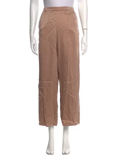 Pre-owned Lunya Silk Wide Leg Pants In Pink