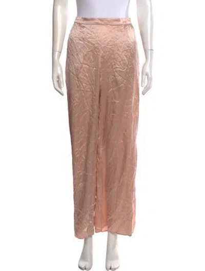 Pre-owned Lunya Silk Wide Leg Pants W/ Tags In Pink