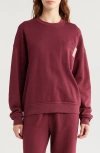 Lunya Silksweats Reversible Pocket Sweatshirt In Calliope Wine