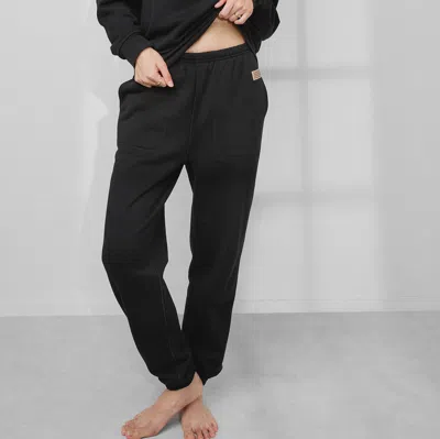Lunya Silksweats Reversible Jogger In Immersed Black