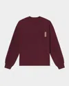 Lunya Silksweats Reversible Sherpa-lined Sweatshirt In Calliope Wine