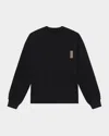 Lunya Silksweats Reversible Sherpa-lined Sweatshirt In Immersed Black