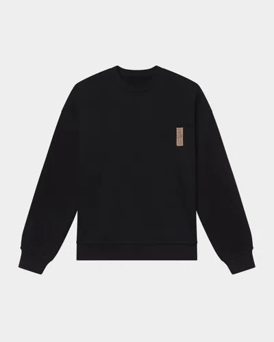 Lunya Silksweats Reversible Sherpa-lined Sweatshirt In Immersed Black