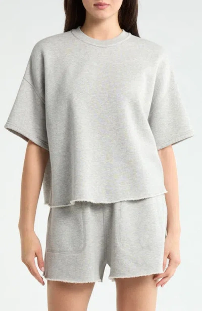 Lunya Silksweats Reversible Top In Gray