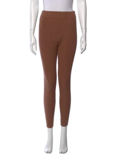 Pre-owned Lunya Skinny Leg Pants In Brown