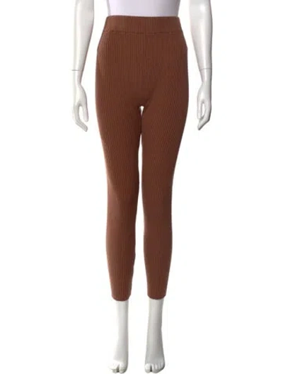 Pre-owned Lunya Skinny Leg Pants In Brown