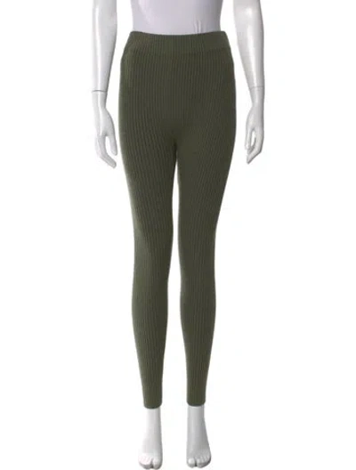Pre-owned Lunya Skinny Leg Pants In Green