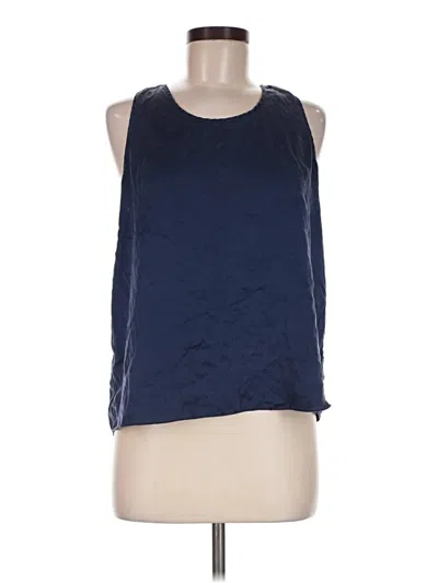 Pre-owned Lunya Sleeveless Top Blue Scoop Neck Tops