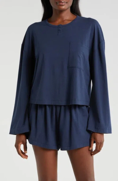 Lunya Slumberknit™ Pajamas In Deep Blue
