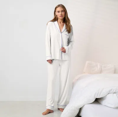 Lunya Slumberknit Shawl Collar Button Down Pant Set
