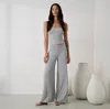 Lunya Soft Modal Rib Foldover Pant In Multi
